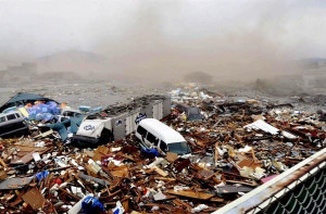 damage from the tsunami in Japan