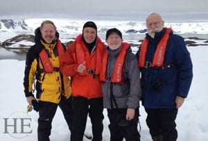 phil sheldon and guests on the HE Travel gay Antarctica Adventure