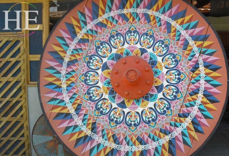hand painted circle in costa rica