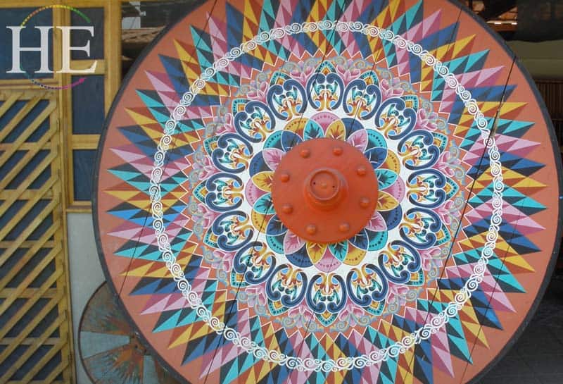 hand painted circle in costa rica