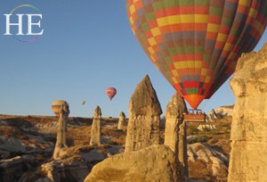 ballooning over cappadocia on the HE Travel gay tour of Turkey