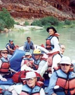 guys rafting the grand canyon with HE Travel 