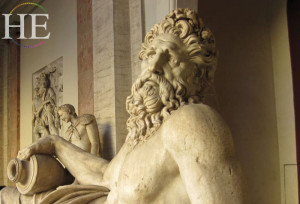 marble statue in rome on the HE Travel gay bike tour in Puglia Italy