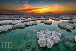 otherworldly salt crystals on the HE Travel Israel gay cultural tour