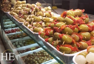 tapas and olives in madrid on the HE Travel gay Spain cultural tour