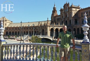 plaza d'espana on the HE Travel gay Spain cultural tour