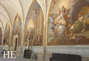 Open air murals at the cathedral in toledo on the HE Travel gay Spain cultural tour