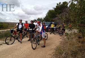 A group of avid cyclists on HE Travel's Puglia Villa cycling Adventure
