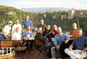 overlooking the Alhambra in Spain on the HE Travel cultural tour