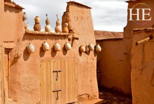 adobe buildings and pottery in ait ben haddou on HE Travel gay Morocco cultural tour