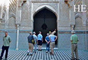 our group tours ben youssef madrasa Marrakesh on HE Travel gay Morocco cultural tour