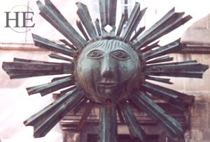 sun sculpture on HE Travel Provencal gay biking trip in the French countryside