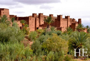 fortified city walls of ait ben haddou on HE Travel gay Morocco cultural tour