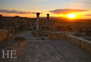 roman ruins at volubilis on HE travel gay Morocco cultural tour