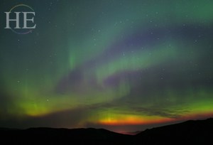 aurora borealis on the HE Travel gay alaska adventure