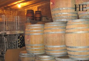 wine casks on the HE Travel gay biking tour of Burgundy in France