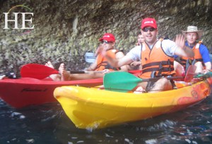 kayaking on the HE Travel gay israel Adventure tour