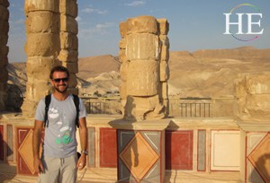 visiting masada herods palace on the HE Travel gay israel Adventure tour