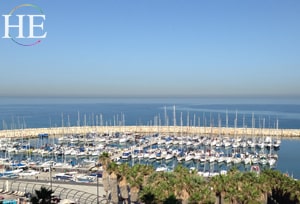 a view of the marina in tel aviv on the HE Travel gay israel Adventure tour