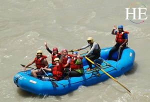 whitewater rafting on the HE Travel gay India Adventure tour