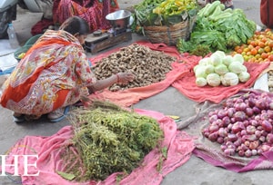 produce street vendors on the HE Travel gay India cultural tour