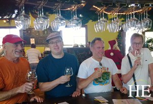 tropical wine tasting on the HE Travel gay key west adventure tour