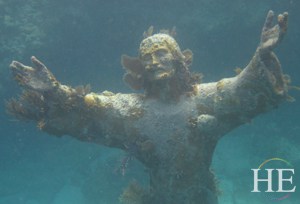 christ of the abyss statue on the HE Travel gay key west adventure tour