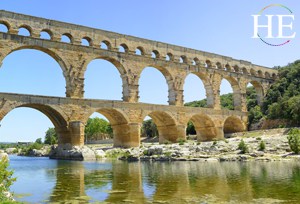 pont du gard on HE Travel Mistral and Provencal gay biking trip in the French countryside