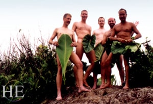 sexy hikers on HE Travel gay scuba diving adventure in Saba