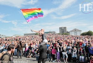reykjavik pride festival on the HE Travel Iceland Adventure Tour