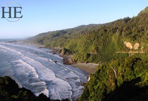 beautiful west coast of New Zealand on the HE Travel gay adventure tour