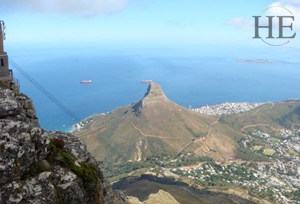 ride the funicular to the top of table mountain on the HE Travel gay south africa cape town adventure