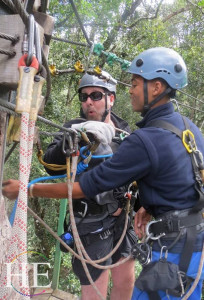 ziplining on the HE Travel gay safari in South Africa