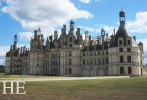 visiting chambord on the HE Travel gay cycling tour in France