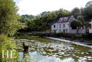 cottage near the river on the HE Travel gay biking tour of Burgundy in France
