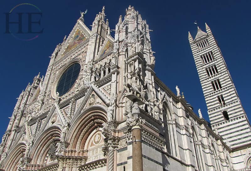 a stunning view of a cathedral in siena