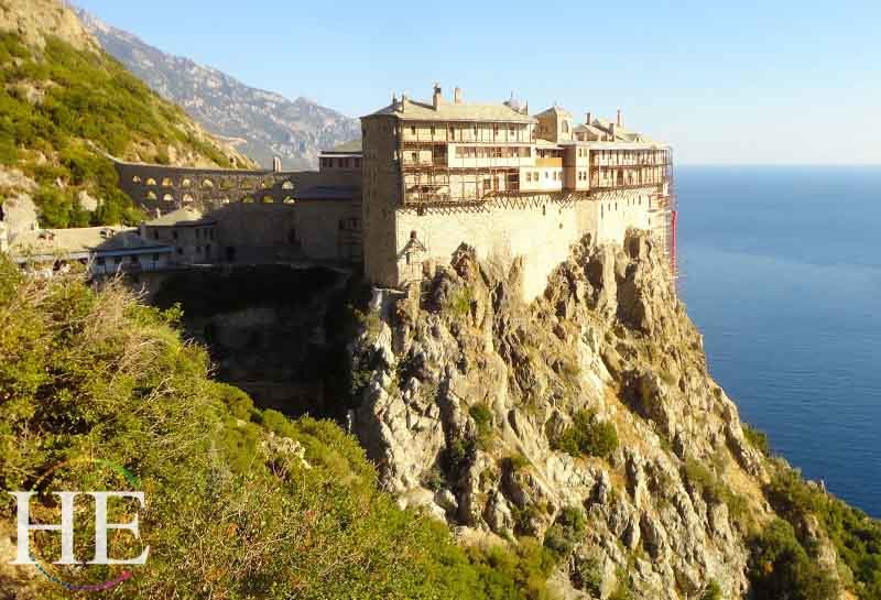simonas petras monastery on the HE Travel gay Greece pilgrimage to Mount Athos