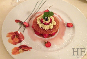 A plate of dessert on HE Travel's Valley of the Chateaux Tour.