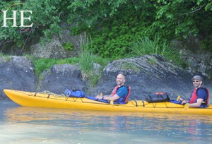 kayaking on the HE Travel gay Alaska adventure tour