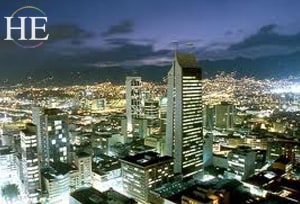 medellin at night on the HE Travel gay adventure in colombia