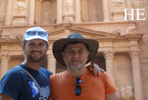 friends visit petra in Jordan on the HE Travel Israel gay cultural tour