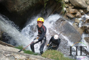 rapeling on the HE Travel gay adventure in colombia
