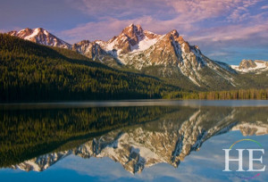 a perfect mountain stream reflection on the HE Travel gay rafting whitewater adventure