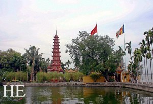 tran quoc pagoda on the HE Travel gay cultural tour of vietnam