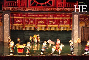 water puppet theater on the HE Travel gay cultural tour of vietnam