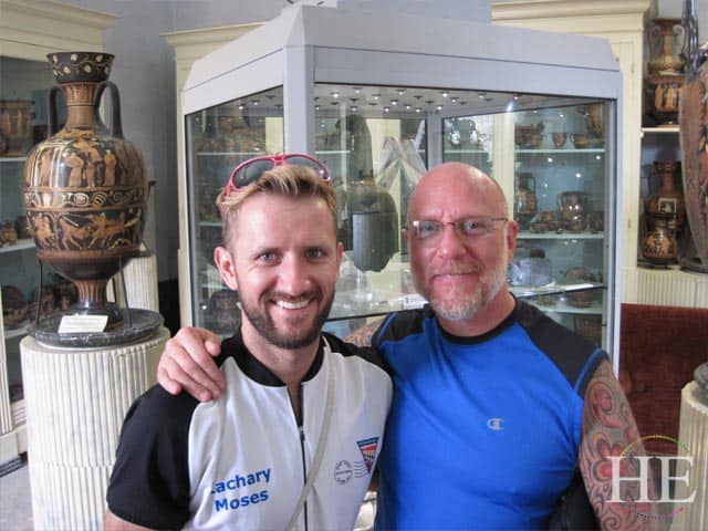 Visiting the Jatta Museum on the HE Travel gay bike tour in Puglia Italy
