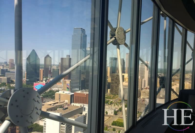 view of Dallas from the geodeck