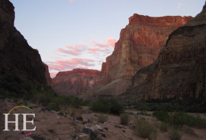 gorgeous sunset on the HE Travel gay trip to the Grand Canyon