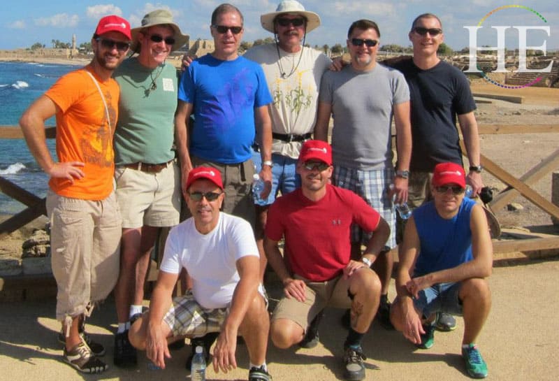 great group of men explores Israel with HE Travel gay adventure
