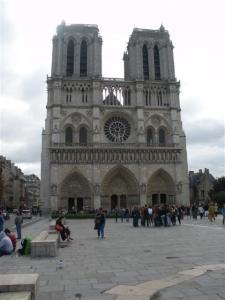 visiting Notre Dame in Paris on the HE Travel gay French bike tour